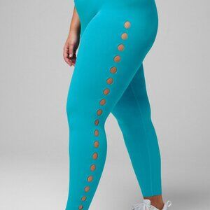 FABLETICS NWT Sculpknit High Waisted Leggings AQUA WOmens L